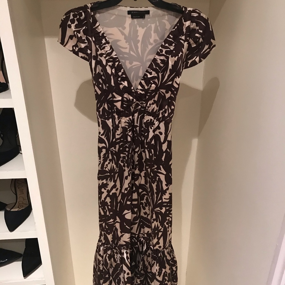 BCBG Max Azria Silk Midi Dress